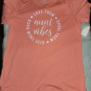 Womens short sleeve shirt coral